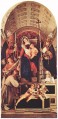 Madonna und Kind mit Sts Dominic Gregory and Urban Renaissance Lorenzo Lotto